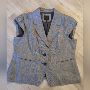The Limited Gray Short Sleeve Blazer